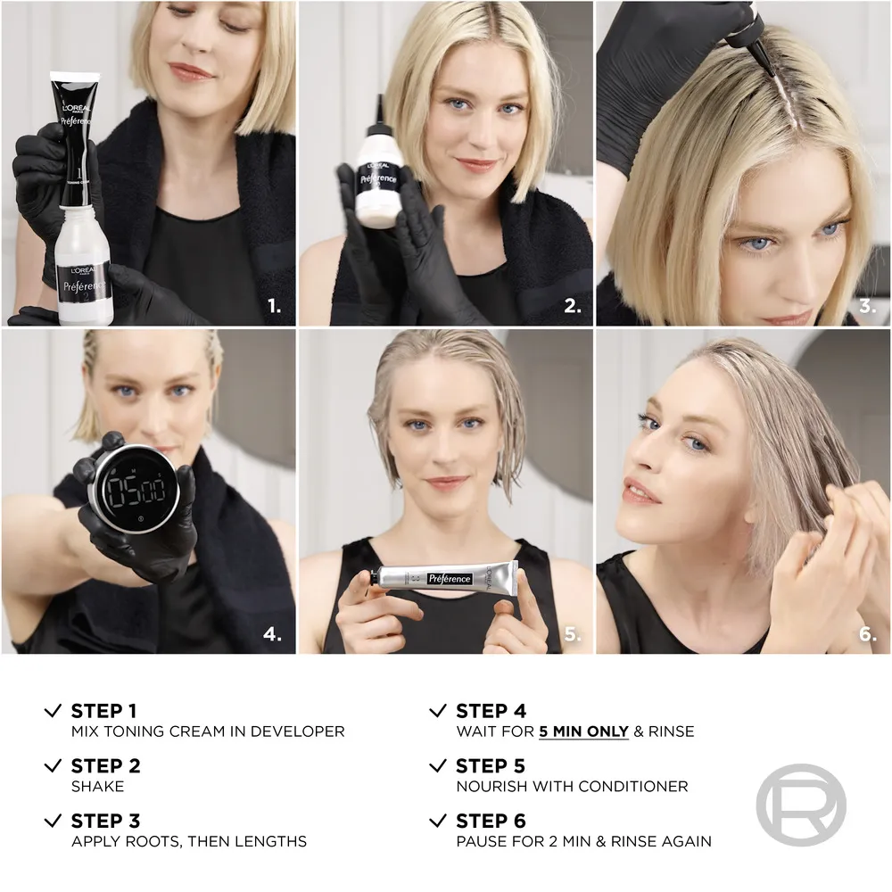 L'Oréal Paris Préférence Le Blonding Toner Platinum Ice - 1 stk.