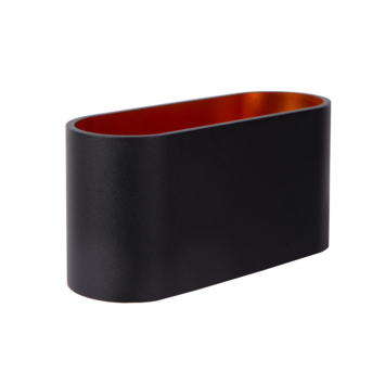 Lucide wandlamp Xera 16 cm zwart