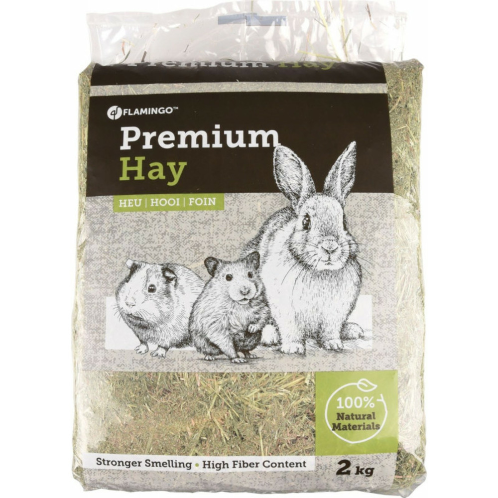Foin de pré premium nature 2 kg soit 60 litres pour rongeur