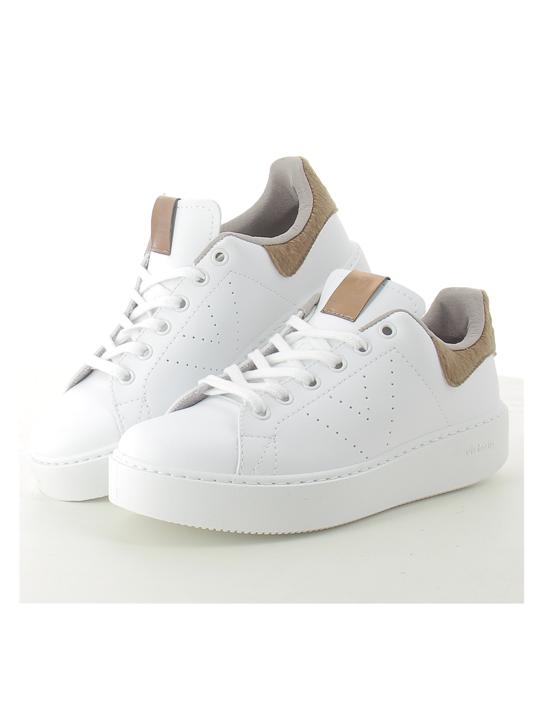 victoria Baskets de ville femme 1260137 blanc/camel
