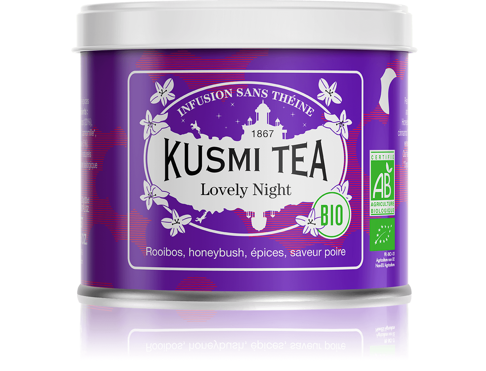 Lovely Night-Rooibos, honeybush, tilleul Boîte 100 g