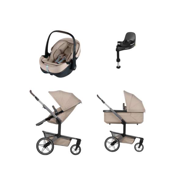 Joolz Day 5 Kinderwagen 2-in-1 - Navy Blue | Joolz X Maxi-Cosi Pebble 360 Pro 2 Autostoeltje | Maxi-Cosi FamilyFix 360 Pro