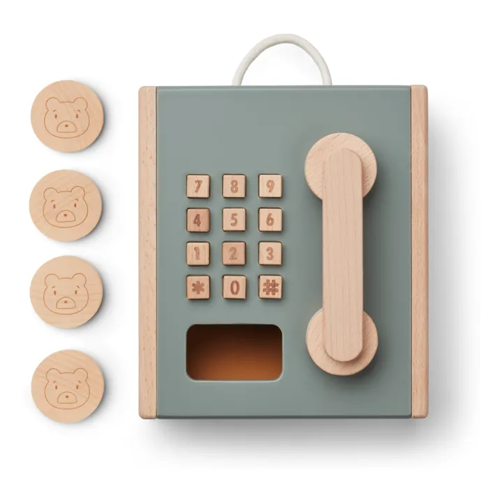 Liewood Téléphone à pièces Rufus en bois | Vert