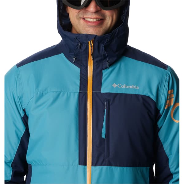 Veste de ski COLUMBIA TIMBERTURNER II JACKET SHASTA, COLLEGIATE NAVY, RAW HONEY GRAPHIC, RAW HONEY ZIP