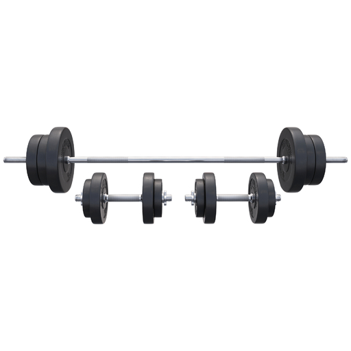 Conjunto de barra e pesos Gorilla Sports de 70 kg