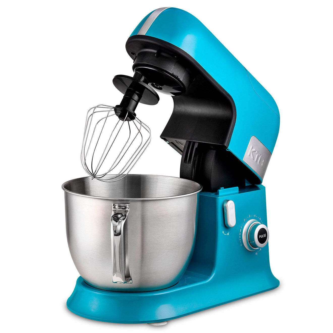 Kitchencook Robot pétrin avec bras amovible à 35° bleu - 6.5 L