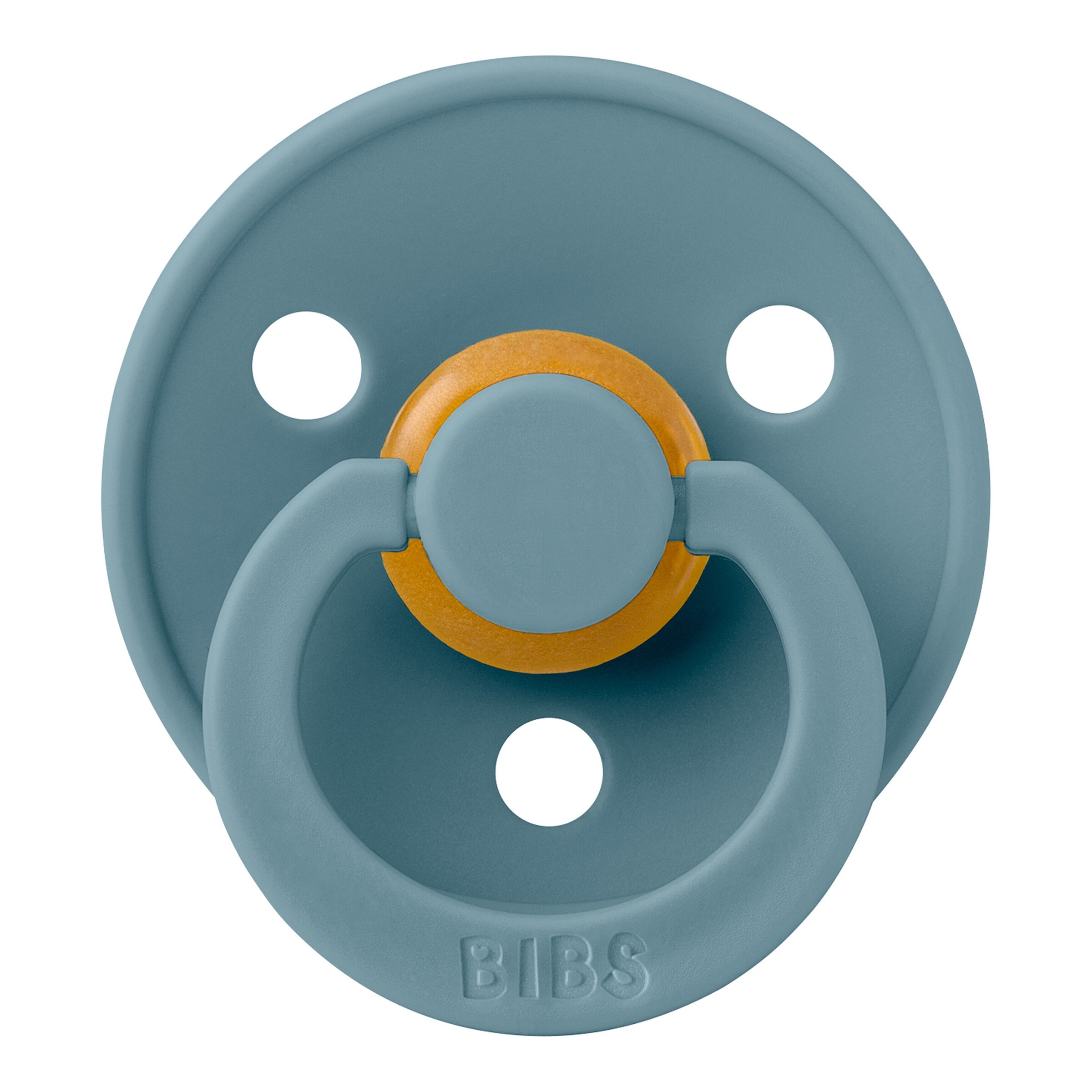BIBS 2er-Pack Colour Schnuller Latex, anatomisch, 0-6M Baby Blue/Petrol