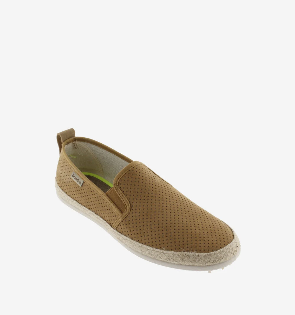 ANDRÉ ÉLASTIQUES IMITATION SUÈDE PIQUÉE Espadrilles pour homme CUERO