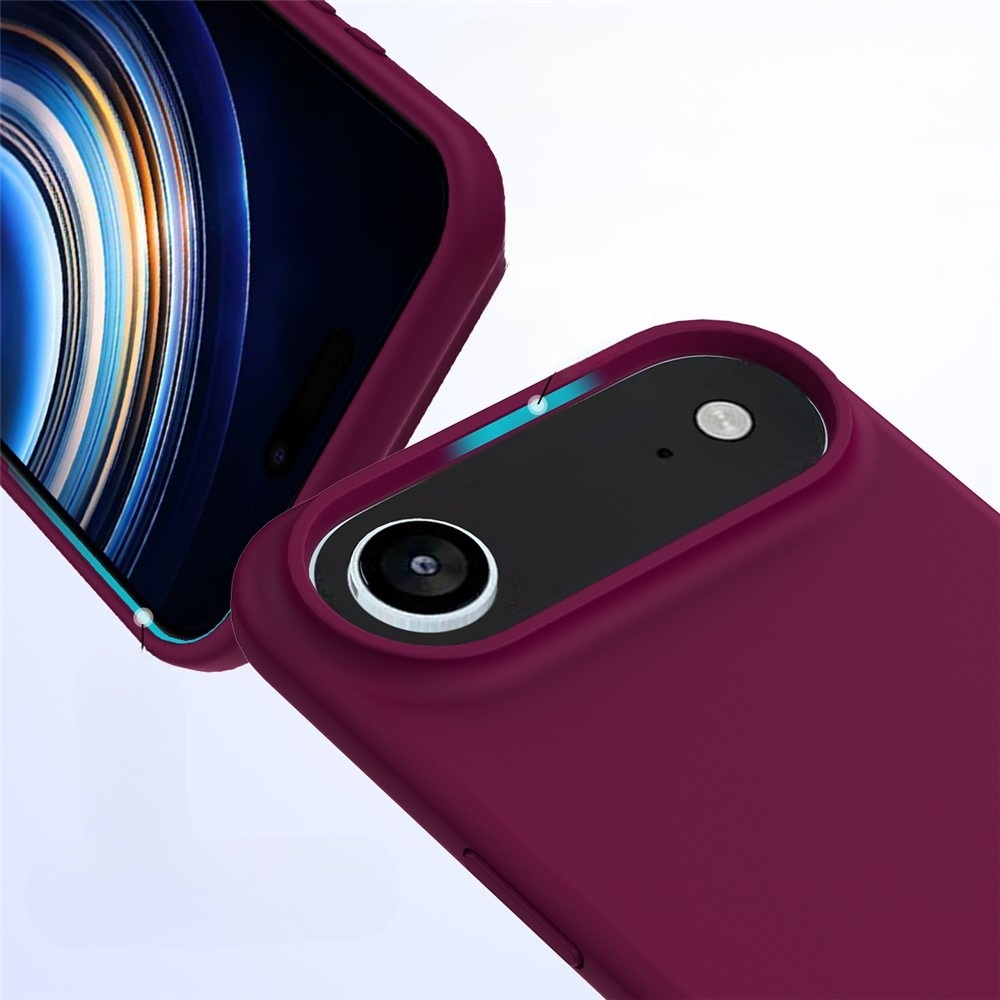 iPhone Air Silikon Case Hülle - Dunkelrot