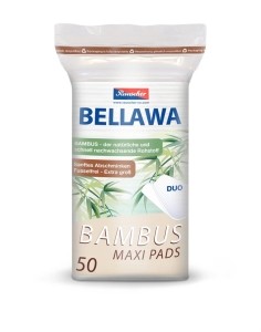 BELLAWA Pads Bambus maxi, 50 Stück