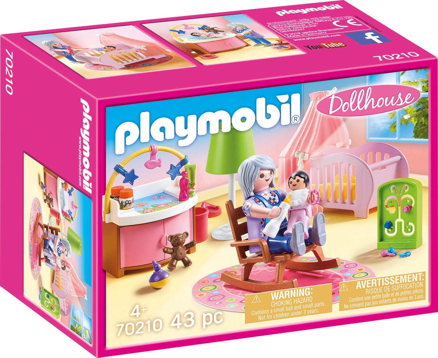 Playmobil® Konstruktions-Spielset »Babyzimmer (70210), Dollhouse« Made in Germany