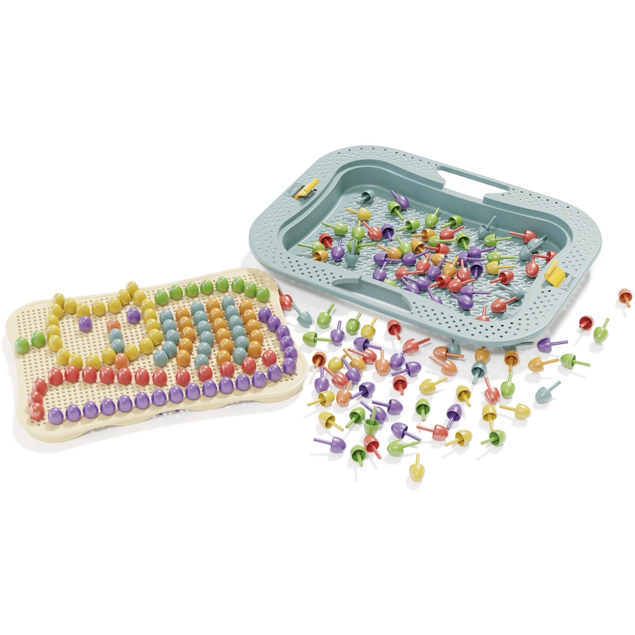 Quercetti Mosaik-Steckspiel aus Biokunststoff: Play Bio FantaColor Design (160 Teile)