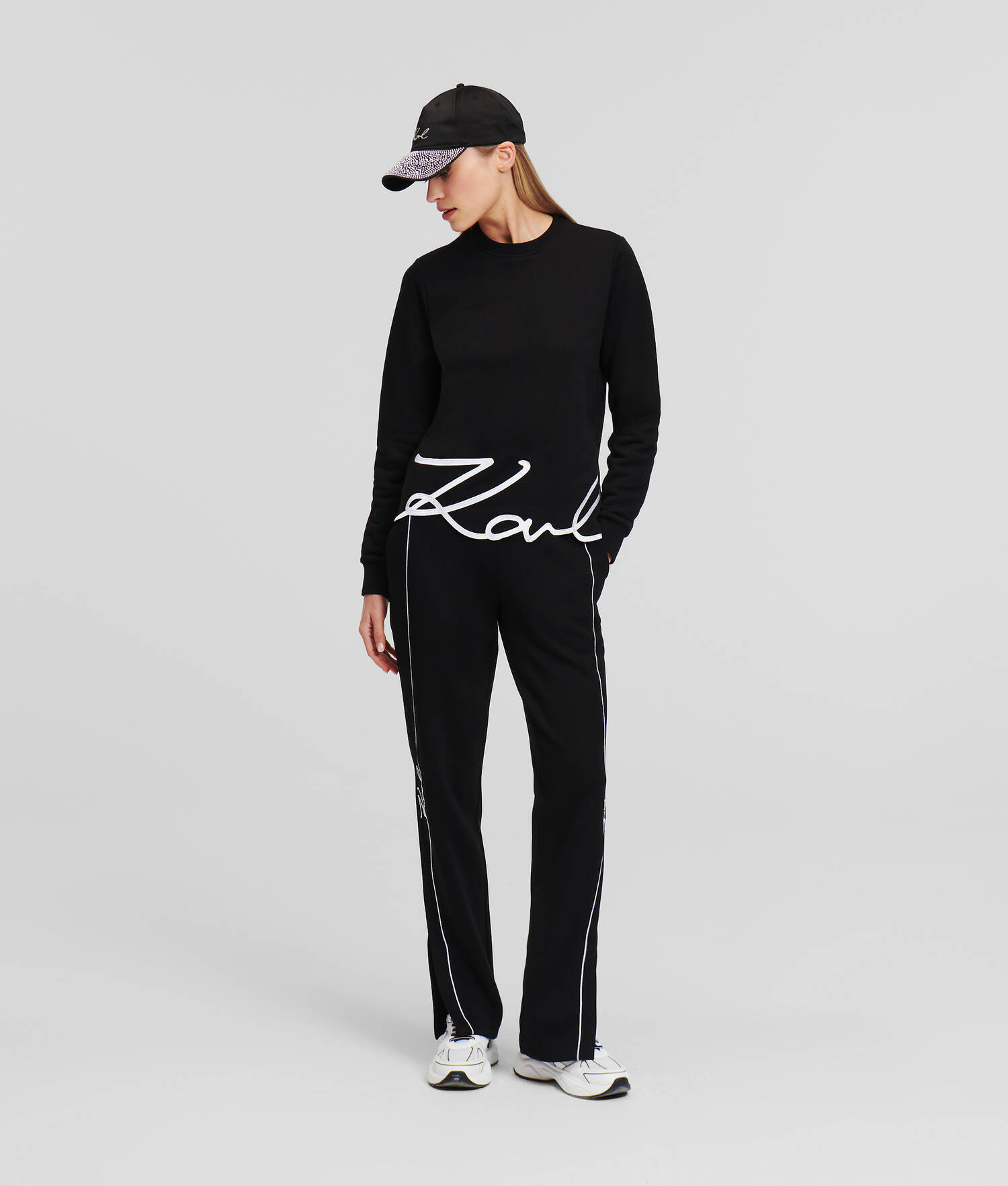 SWEAT-SHIRT À OURLET KARL SIGNATURE