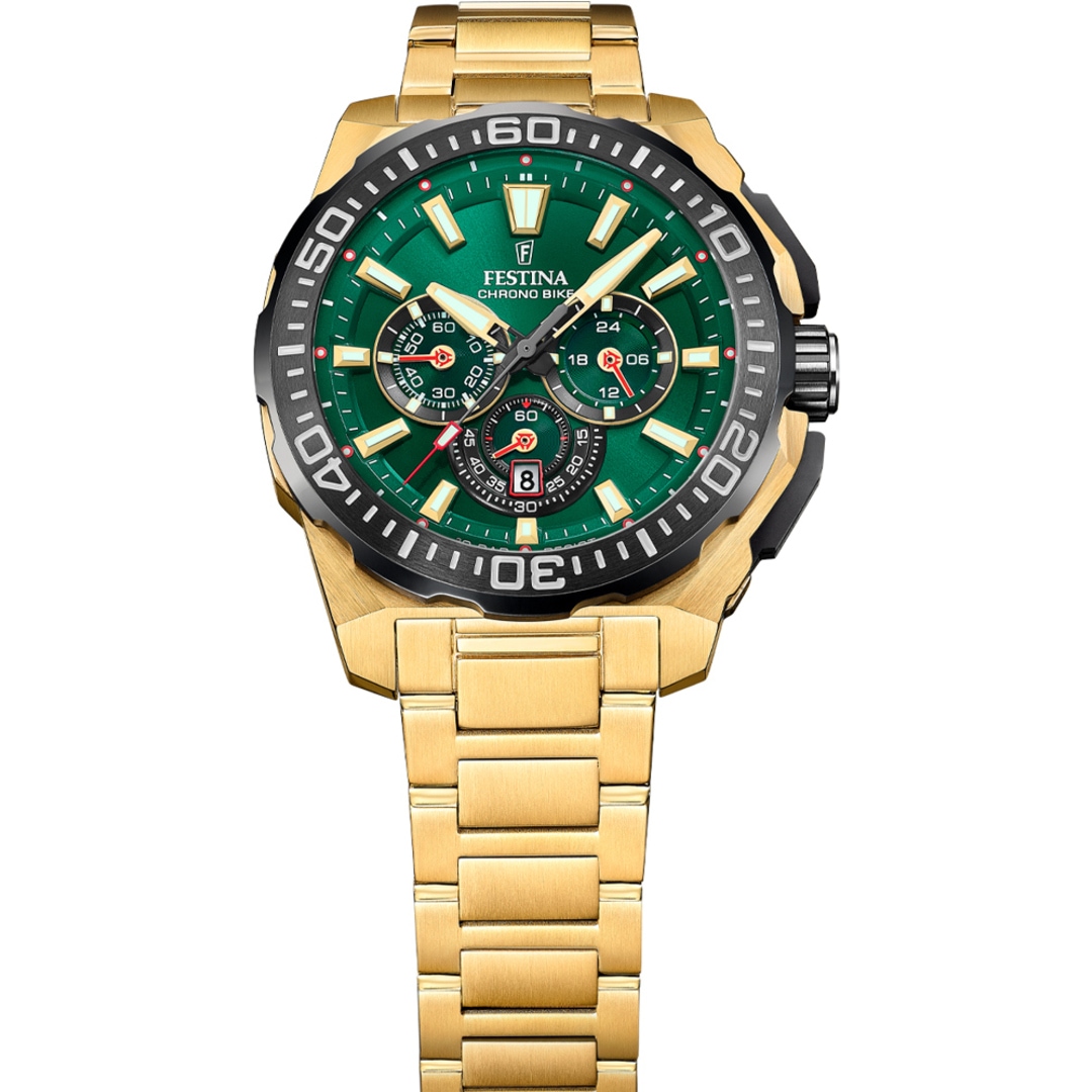 Festina Chrono Bike 2025 Goldig / Grün