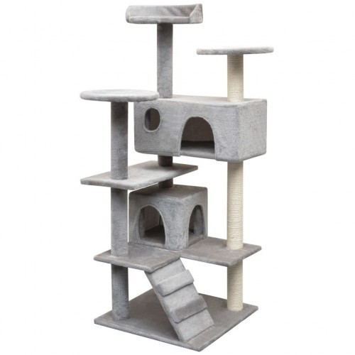 Arranhador para Gatos vidaXL com Haste de Sisal, Cinza