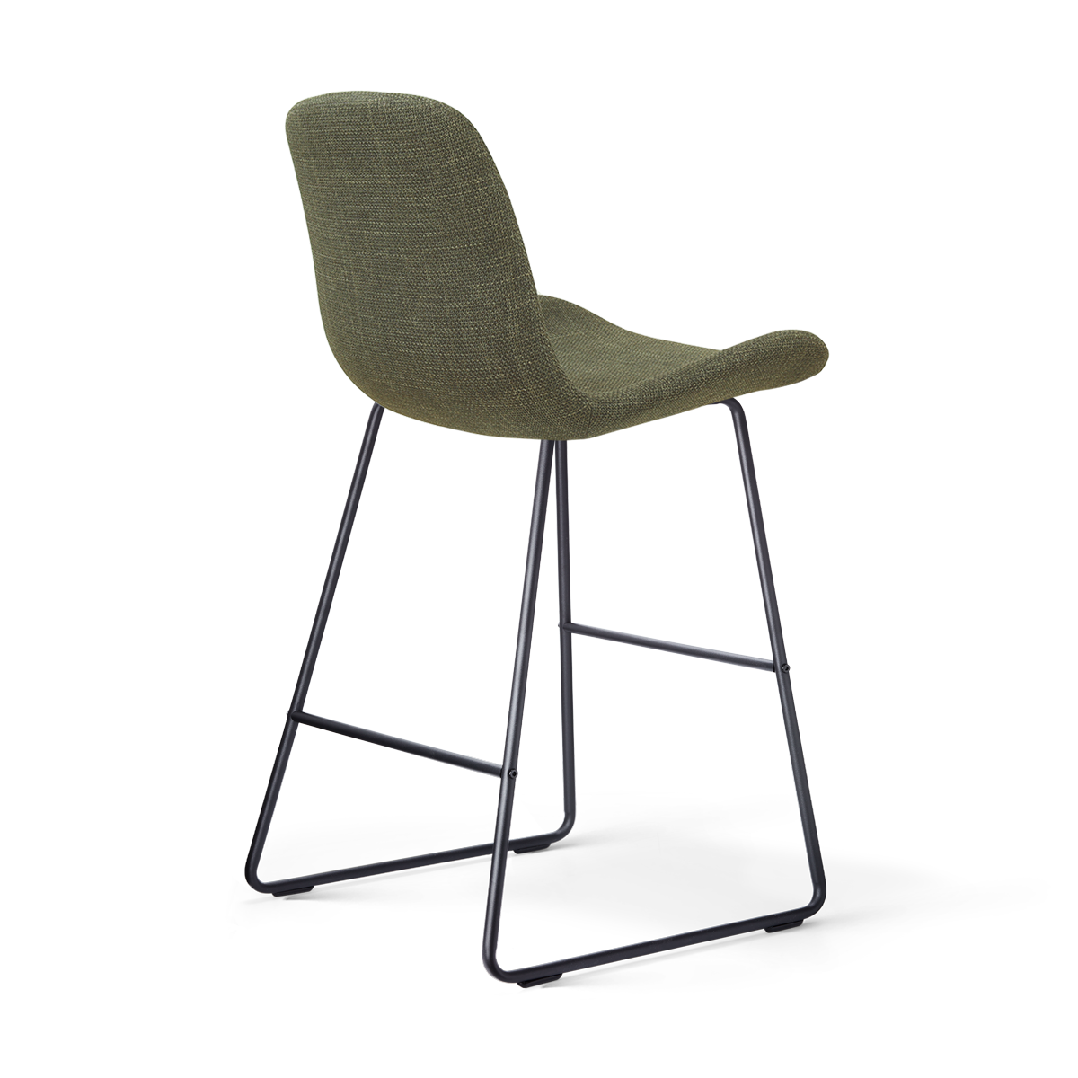 Barkruk Nino-Fé zwart onderstel forestgroen 65 cm