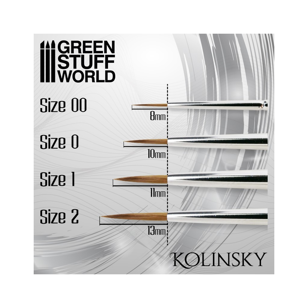 Silver Series : Set de Pinceaux Kolinsky