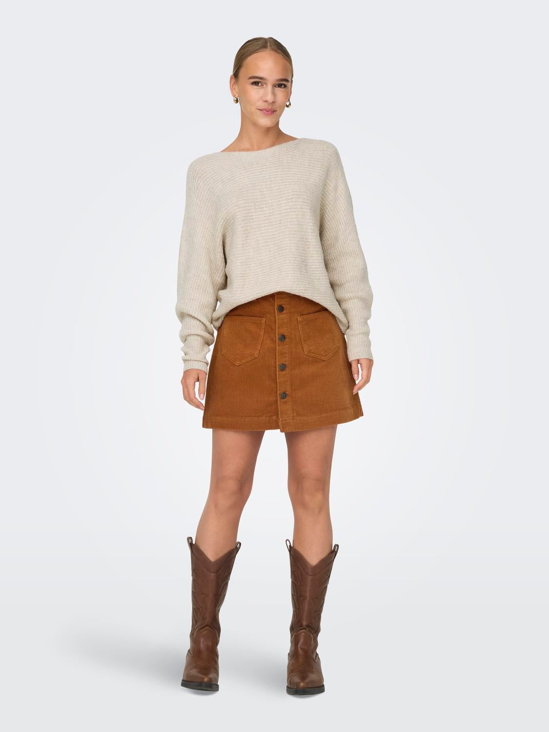 ONLDANIELLA Strickpullover Ecru