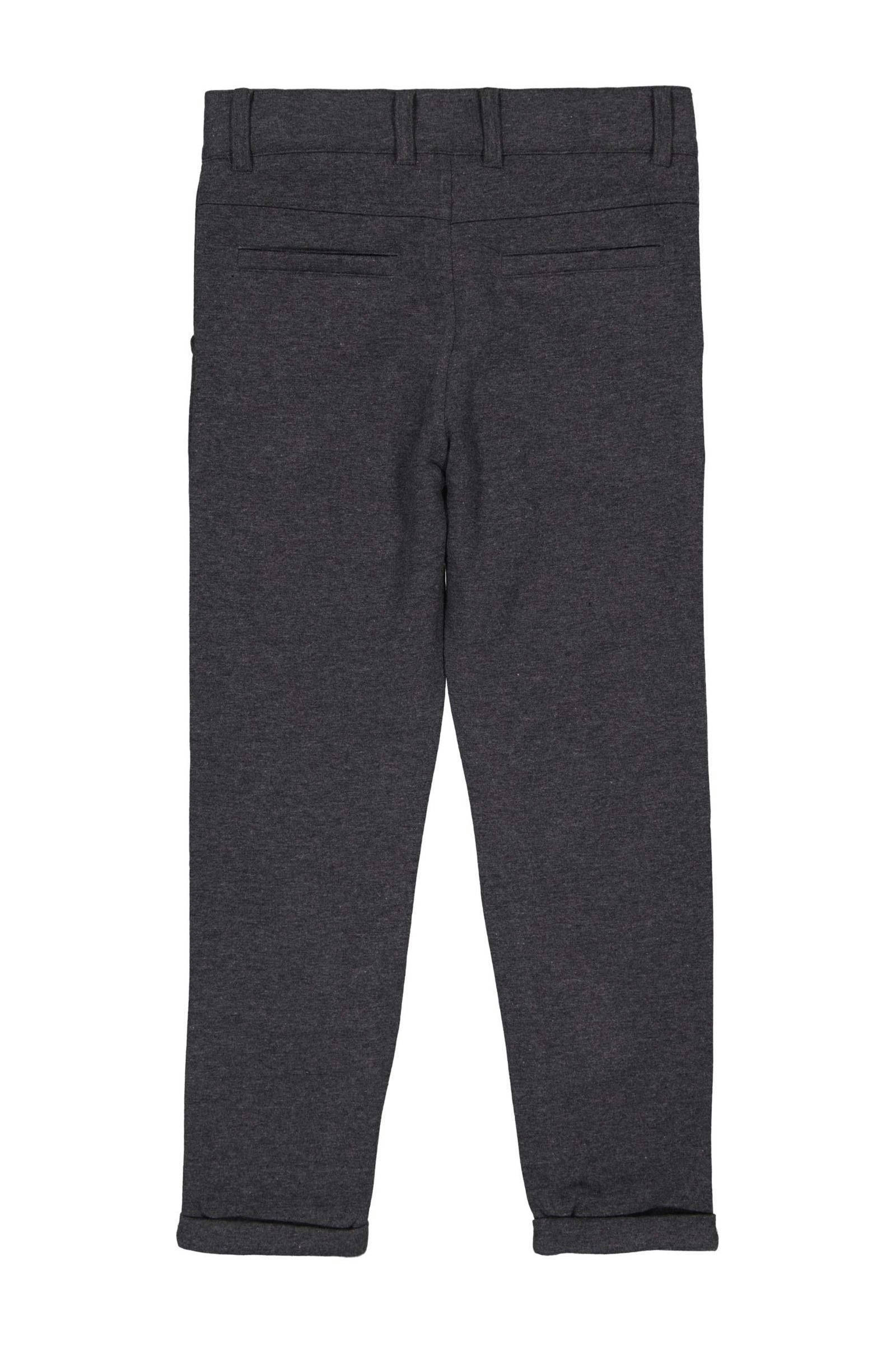 LEVV regular fit broek PIOTR grijs