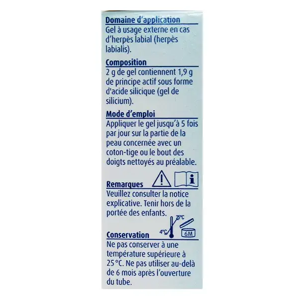 Hübner Silicea Gel para Herpes Labial 2g