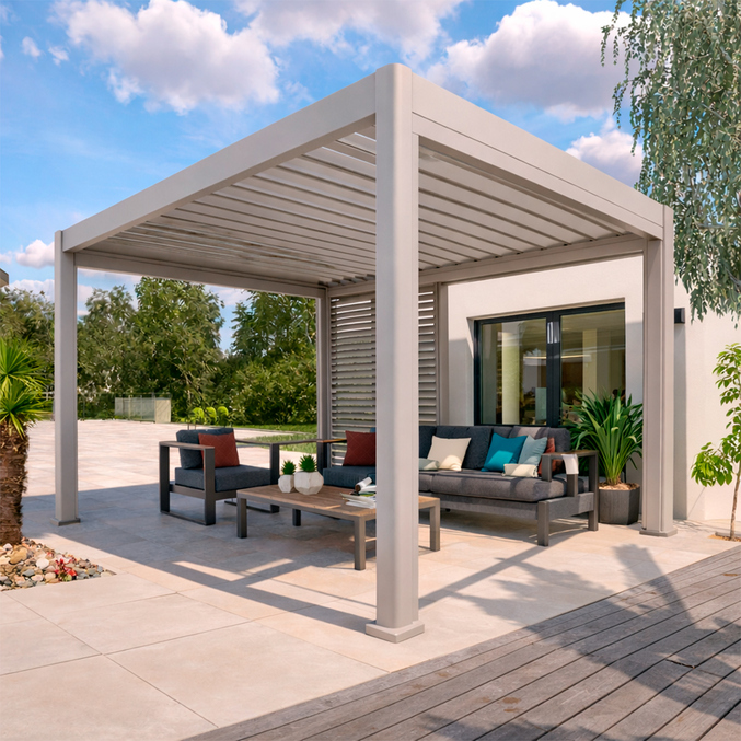 Pergola bioclimatique EVORA Argile