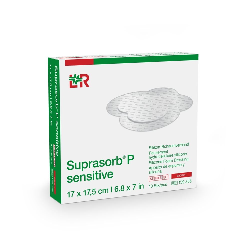 SUPRASORB P sensitive border Sacrum 17x17.5cm 10 Stk