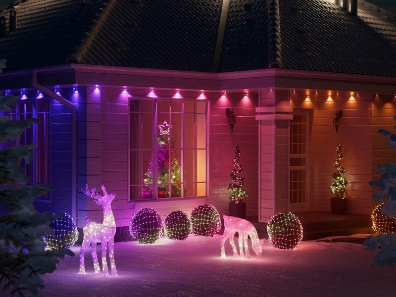 Twinkly - Reindeers - Kerstfiguur - 120 x 65 x 125 cm - App-gestuurd - LED