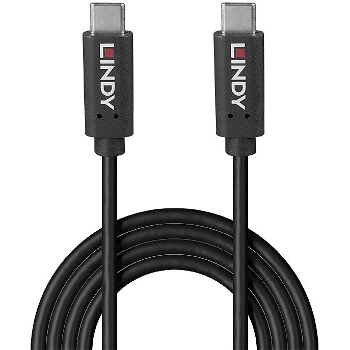 Lindy 36975 câble USB USB 3.2 Gen 2x2 0,5 m USB C 20 Gbit/s 100 W Noir