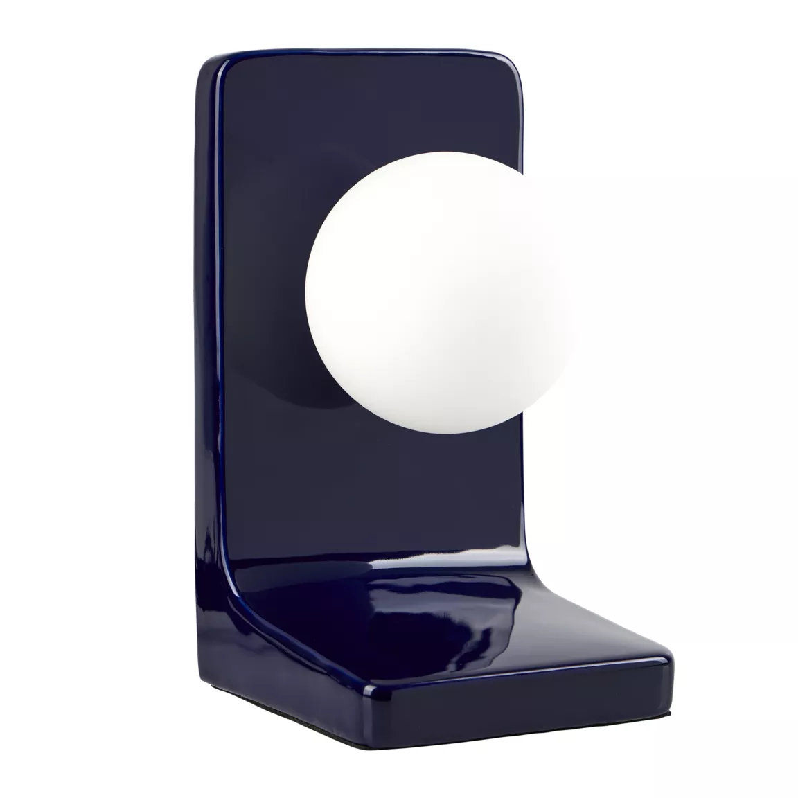 Lampe à poser céramique (H23 cm) Walter Bleue