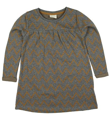 En Fant Kleid - Graumeliert/Braun