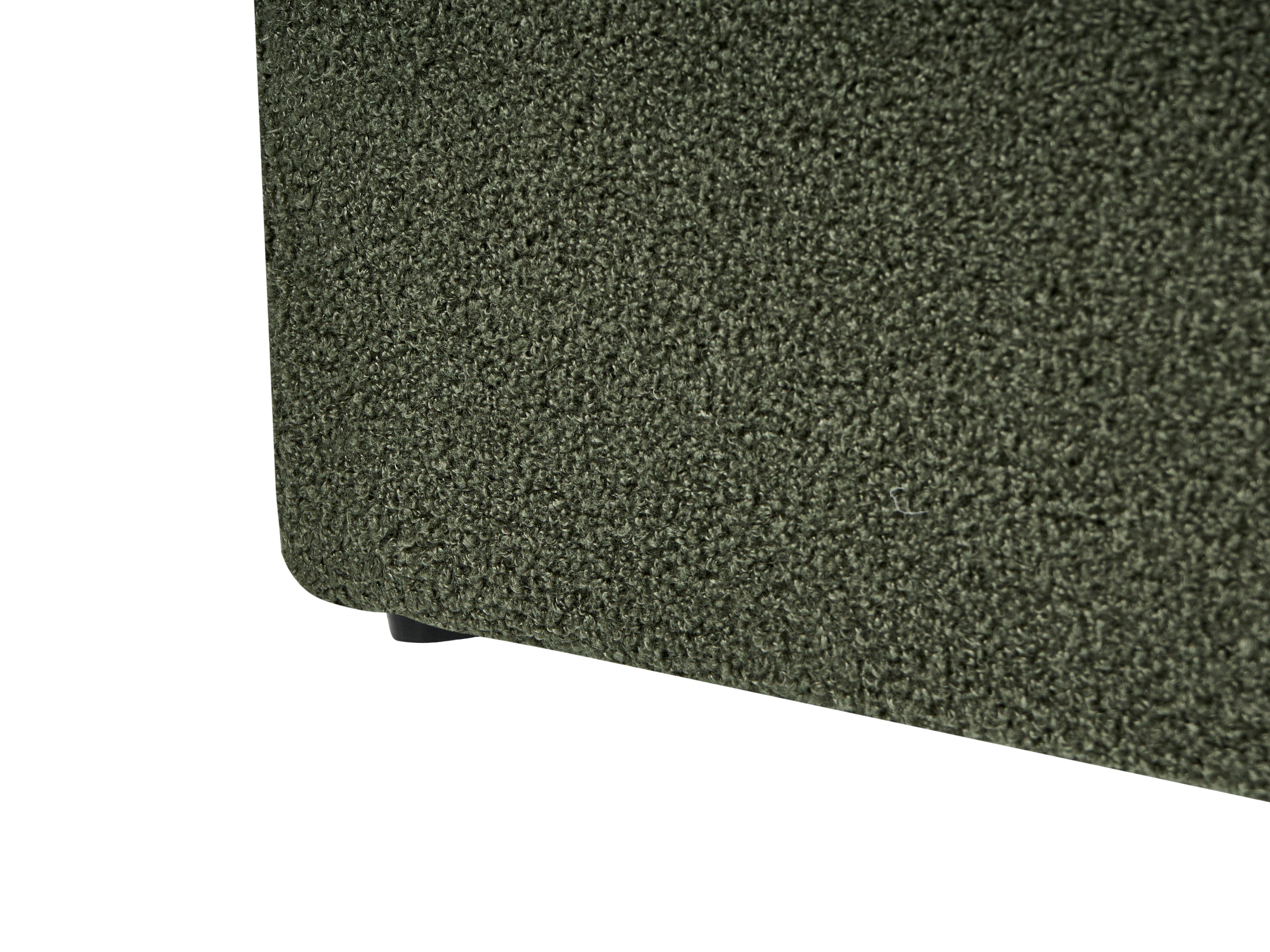 Opbergbed zonder hoofdbord Bouclé DINAN 160 x 200 cm Donkergroen