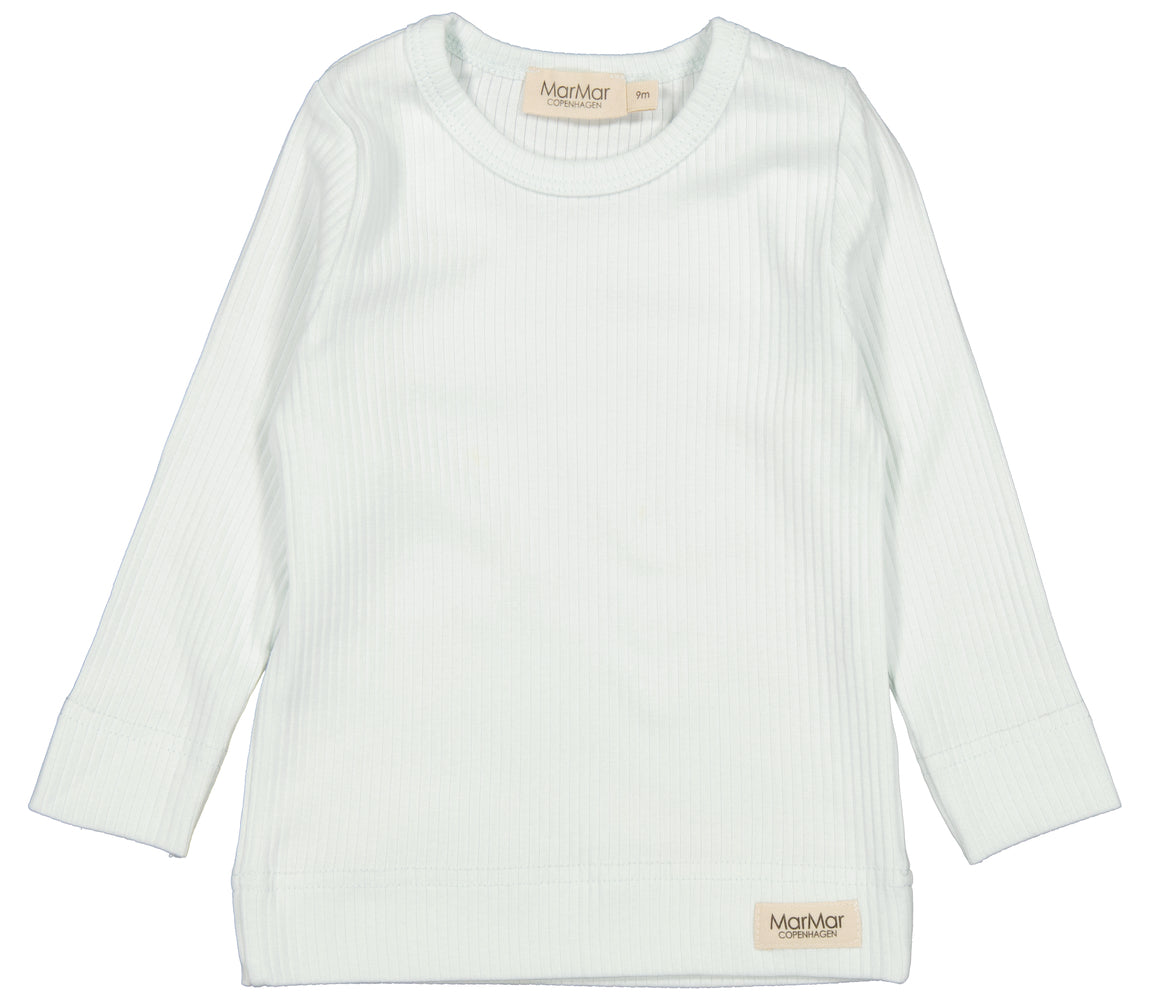 Plain Tee LS, T-shirt - Mint Chalk