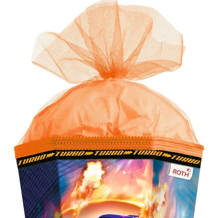 Roth Motiv-Schultüte, Monstertruck Fire, 85cm, eckig, Rot(h)-Spitze, Tüllverschluss, Spezialborte