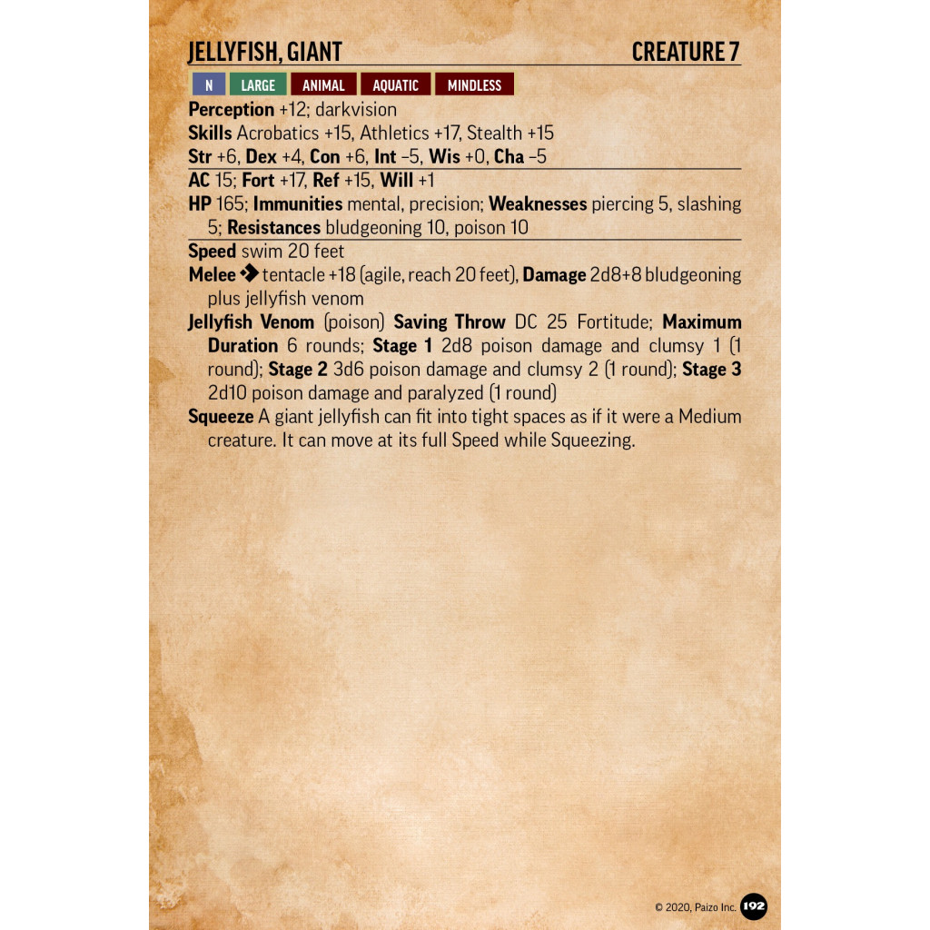 Pathfinder Second Edition - Bestiary 2 Battle Cards