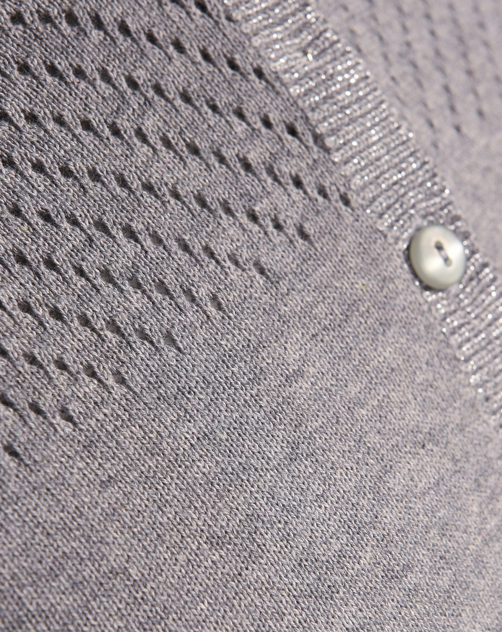 Strickjacke NEELE mit Glitzer in grey melange