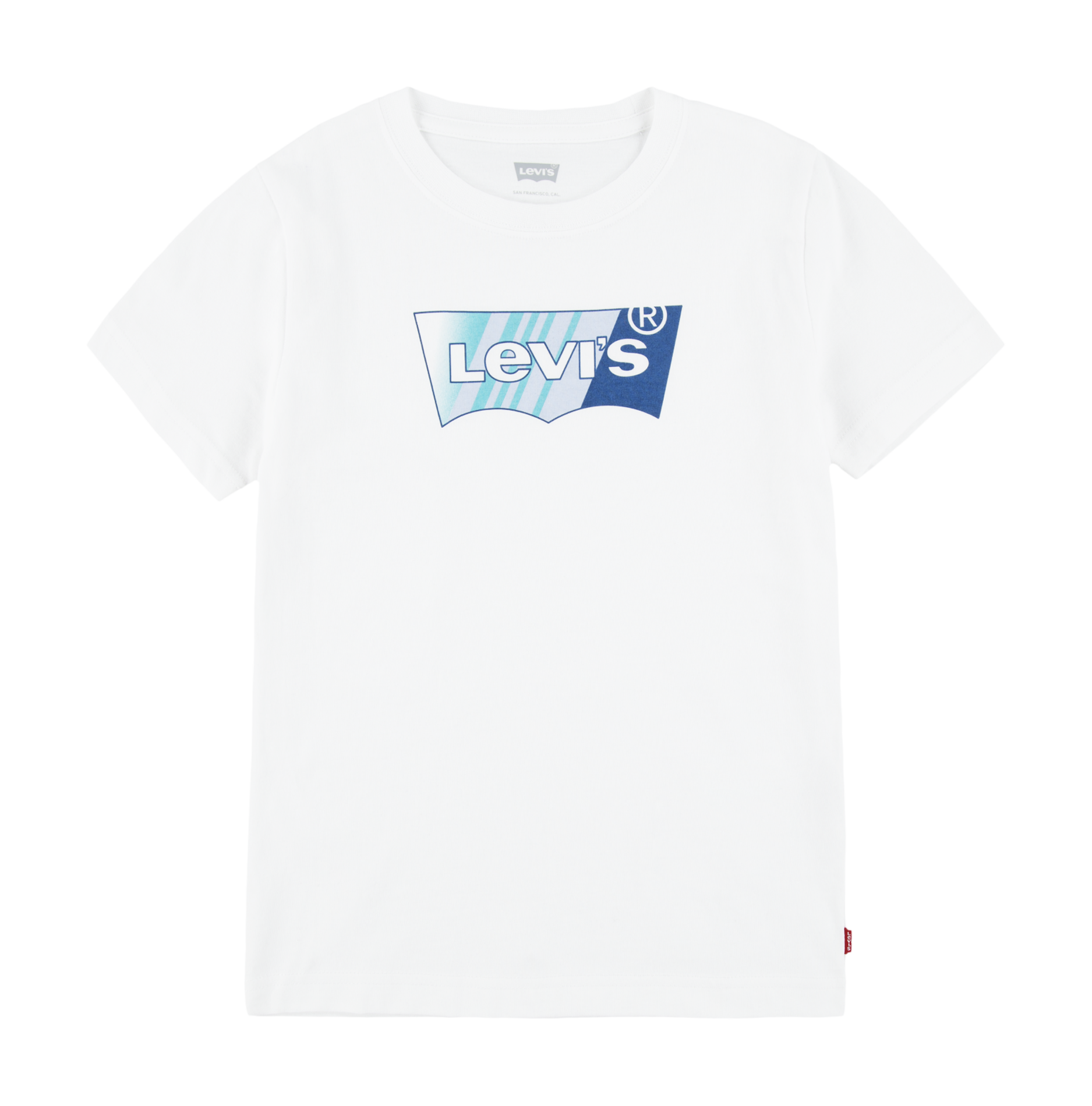Tee-shirt col rond sérigraphié en coton | Blanc