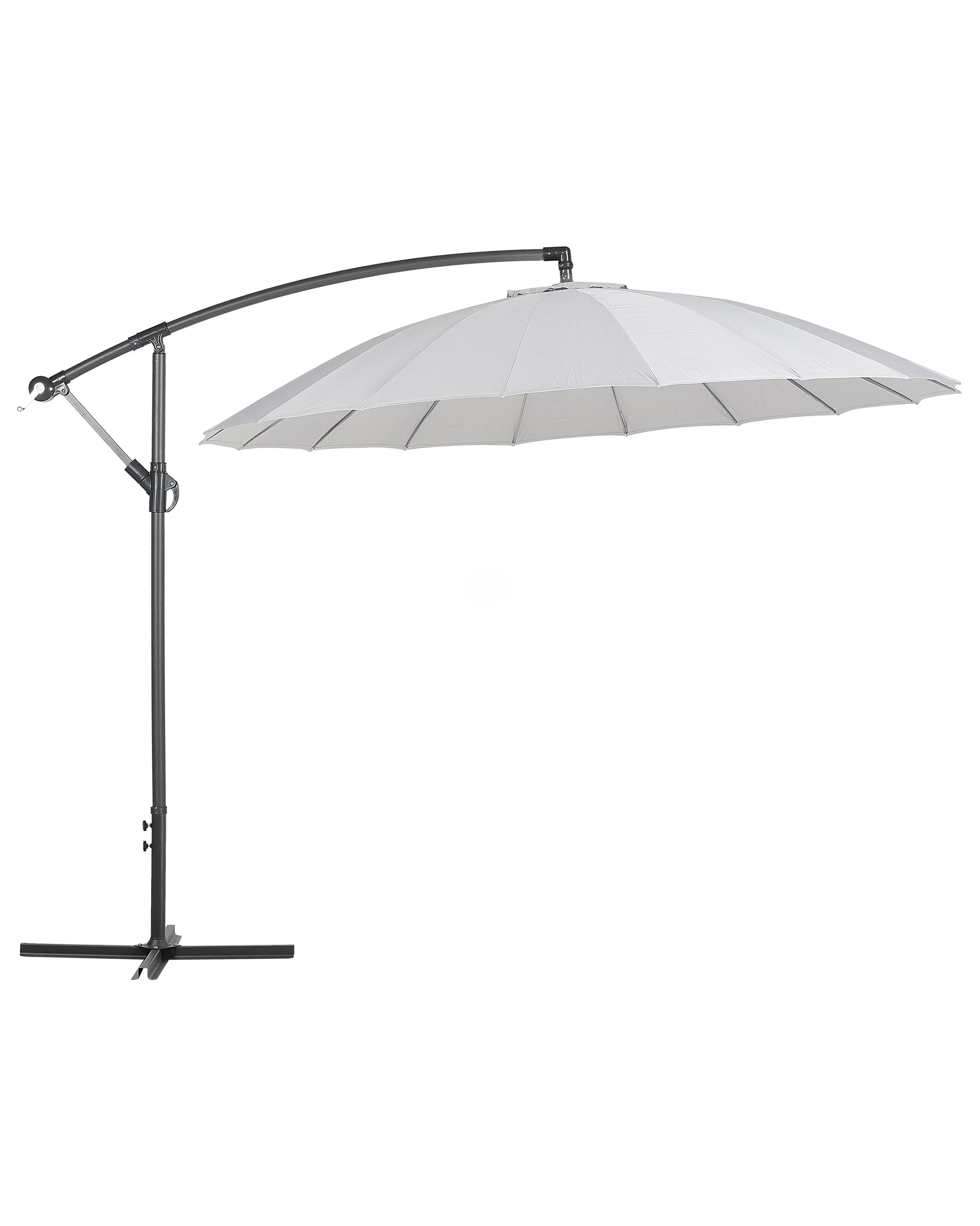 Zweefparasol 268 cm CALABRIA II Lichtgrijs