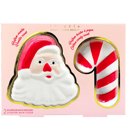 Inuwet Badebomben m. Duftstoffe - 2er-Pack - Santa Claus