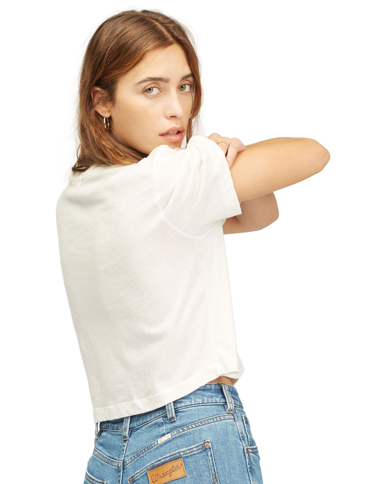 Billabong T-Shirt Billabong x Wrangler Made It blanc