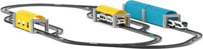 Intelino - Togstation Og Tunnel Sæt Til Togbane - 4 Stk