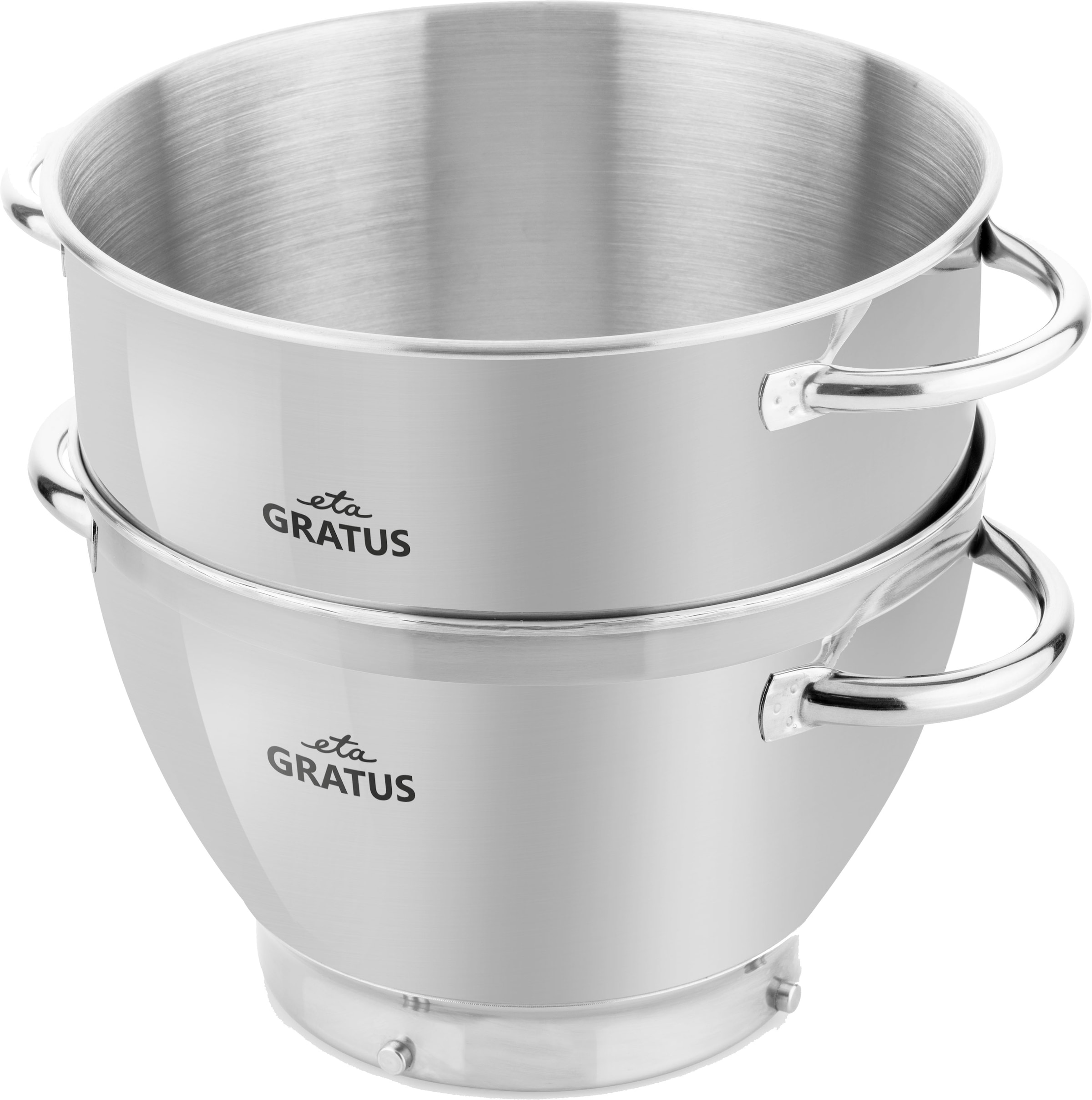 eta Küchenmaschinenschüssel »ETA002899003« 1 Stk. aus Edelstahl 3,5l, mit Griffen, Zubehör für Küchenmaschine Gratus ETA 0028