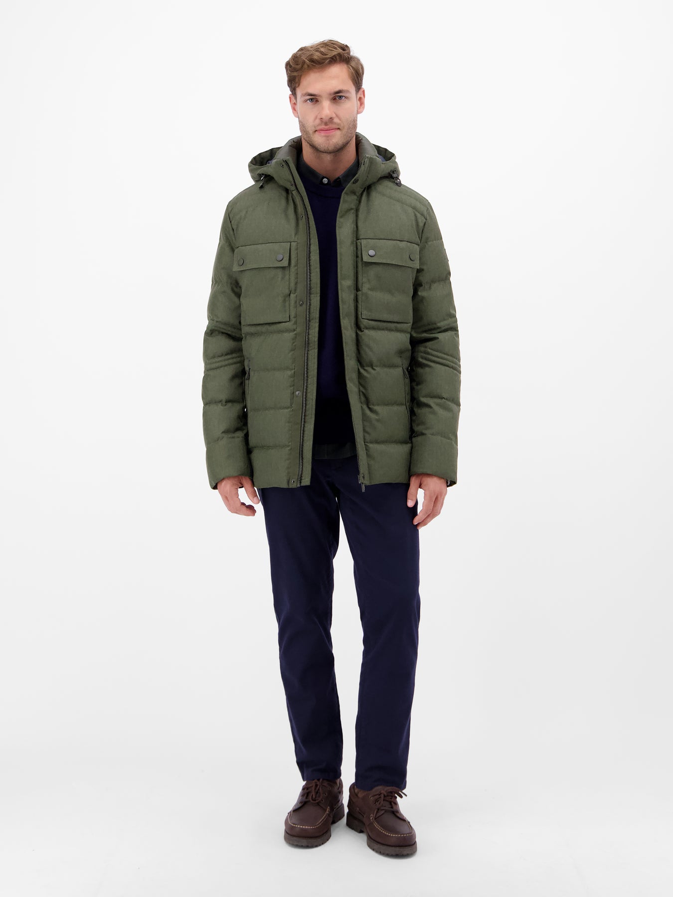 Herren Fieldjacket in Woll-Optik