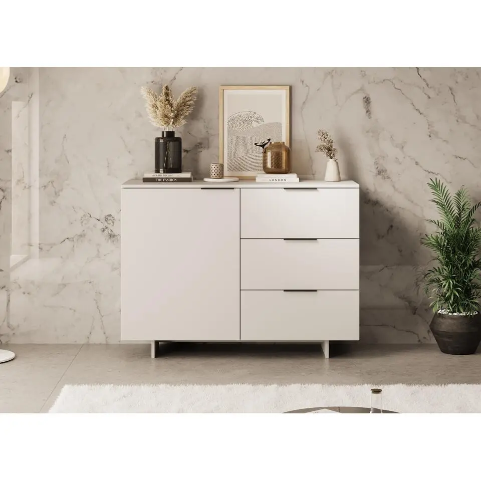 Meubella - Dressoir Ankara - Beige - 120 cm