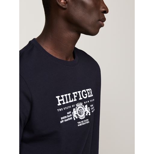 Tommy Hilfiger Crest Embro T-shirt, Desert Sky, 3XL