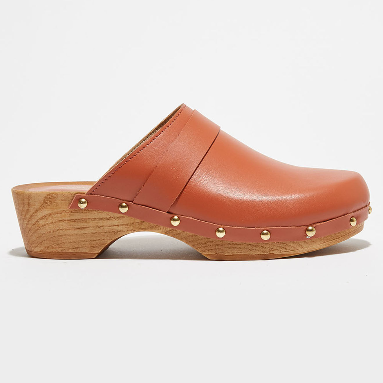 Apologie Studio Sabots en Cuir Paige blush - Talon 4.5 cm