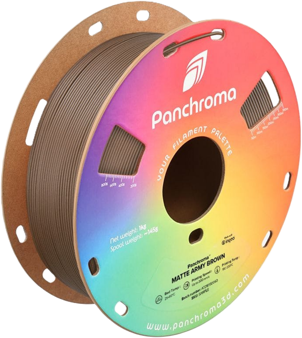 Polymaker  Panchroma™ PLA Matte Army Brown, 1,75 mm / 1000 g    Matte Eleganz in Army Brown