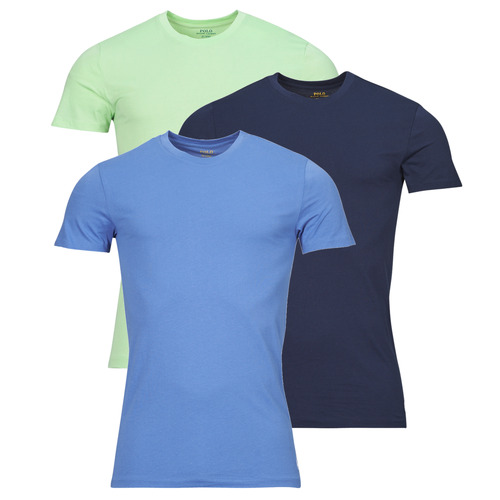 Polo Ralph Lauren - S / S CREW-3 PACK-CREW UNDERSHIRT Azul / Marino / Verde