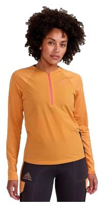 Maillot manches longues Femme Craft Pro Trail Wind Orange