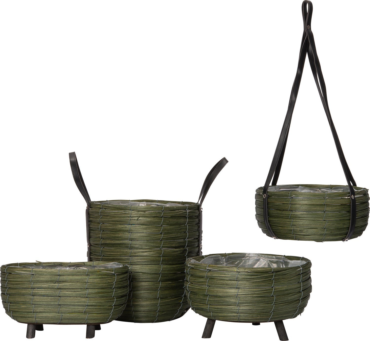 Intratuin plantenmand op poten Dewi groen D 29 H 15 cm