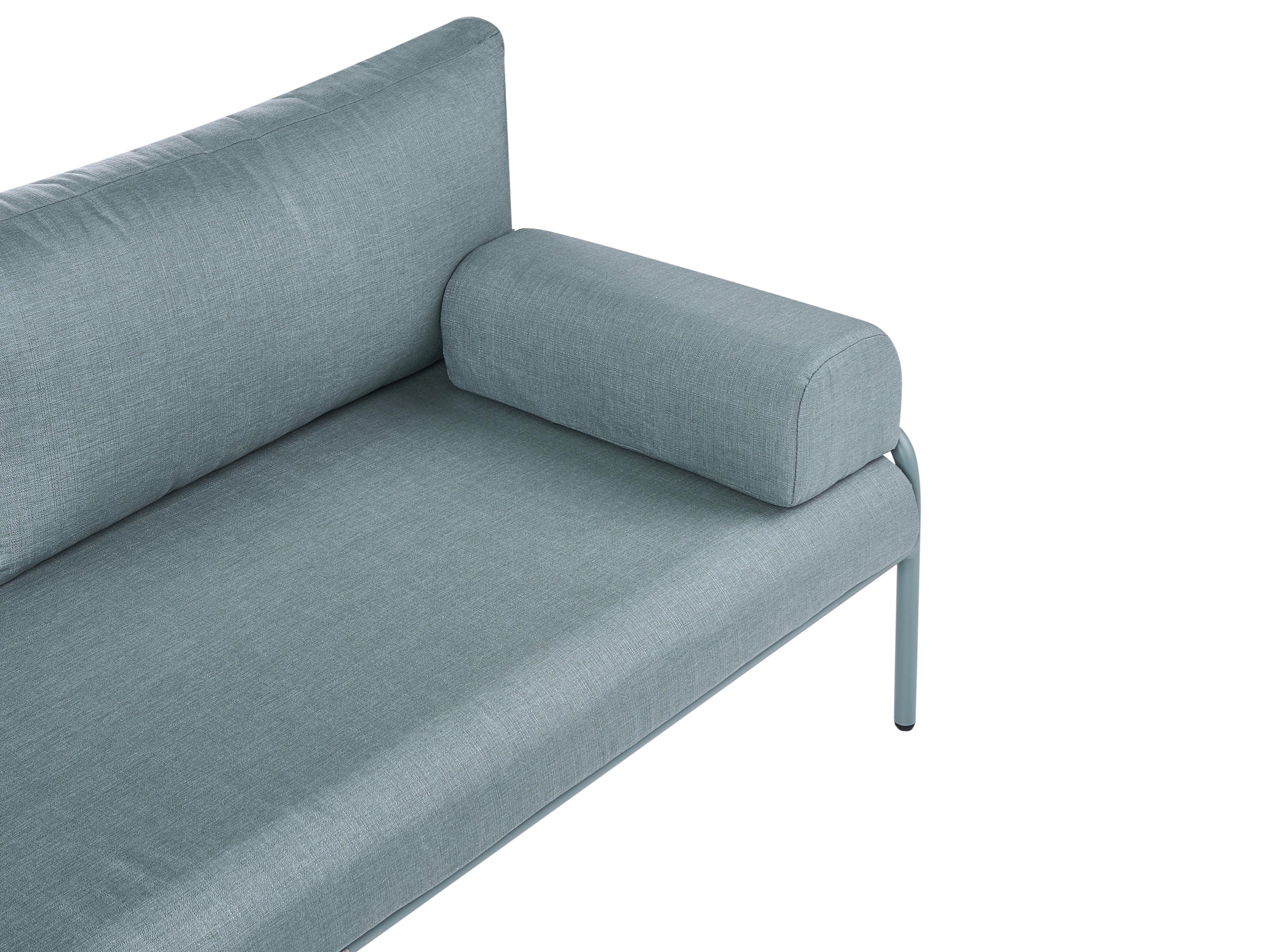 Tuin loungebank 2-zits SOLOFRA Metaal Mintgroen